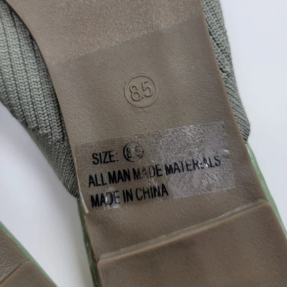 Lulu's Jeaney Ribbed Knit Pointed Toe Mule - 8.5 - Picture 12 of 12